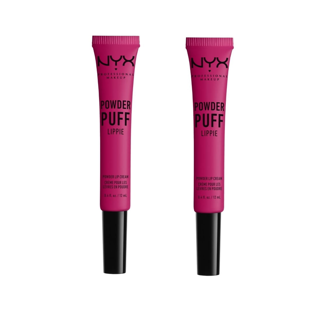 Pack of 2 NYX Powder Puff Lippie Powder Lip Cream, Teenage Dream PPL05