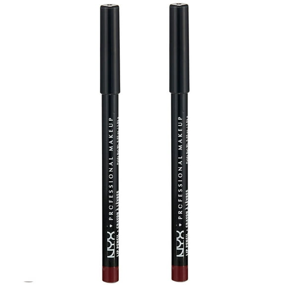 Pack of 2 NYX Slim Lip Liner Pencil, Deep Purple SPL808