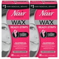 thumbnail image 1 of Pack of (2) Nair Hair Remover Wax Ready Strips, Face and Bikini Hair Removal Wax Strips, 40 Count, 1 of 4
