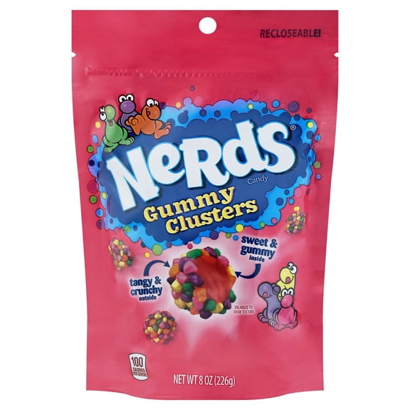 Pack of 2 Nerds Gummy Clusters Candy, 8 oz (Package May Vary)