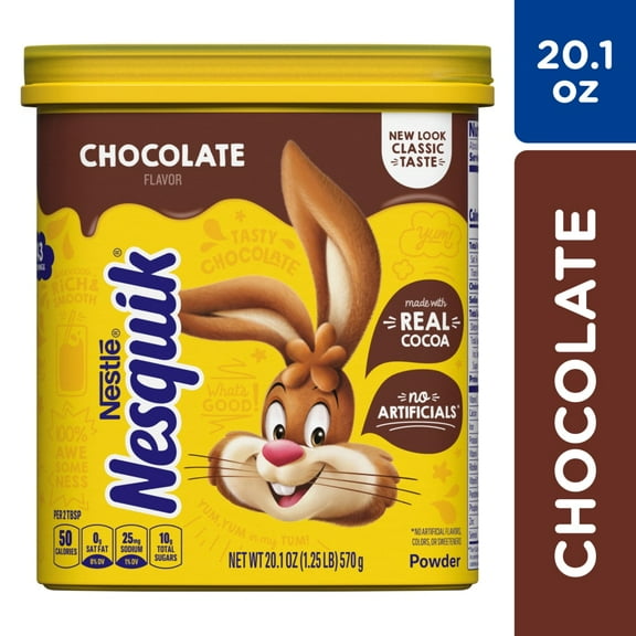 Pack of 2 Nesquik Chocolate Milk Powder Mix, 20.1 oz (packaging may vary)