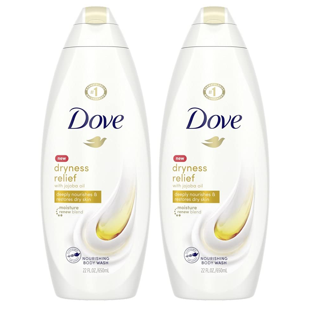 Dove Daily Moisture Body Wash Refill Concentrate & Reusable Aluminum Bottle 4 fl oz/Makes 16