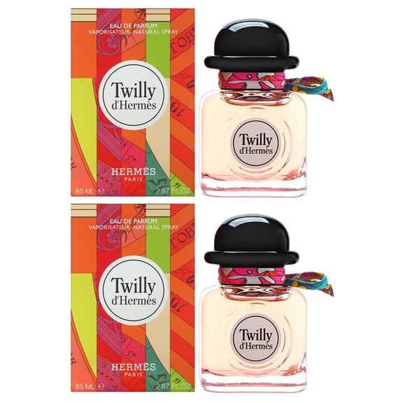 Pack of 2 New Hermes Twilly dHerms Eau De Parfum Spray for Women, 2.87 Ounce / 85 ml
