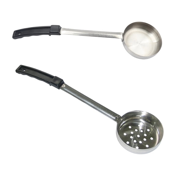 Pack of 2 Nonrust Steel Portion Control Spoons with Ergonomic Handle for Sauces and Soups