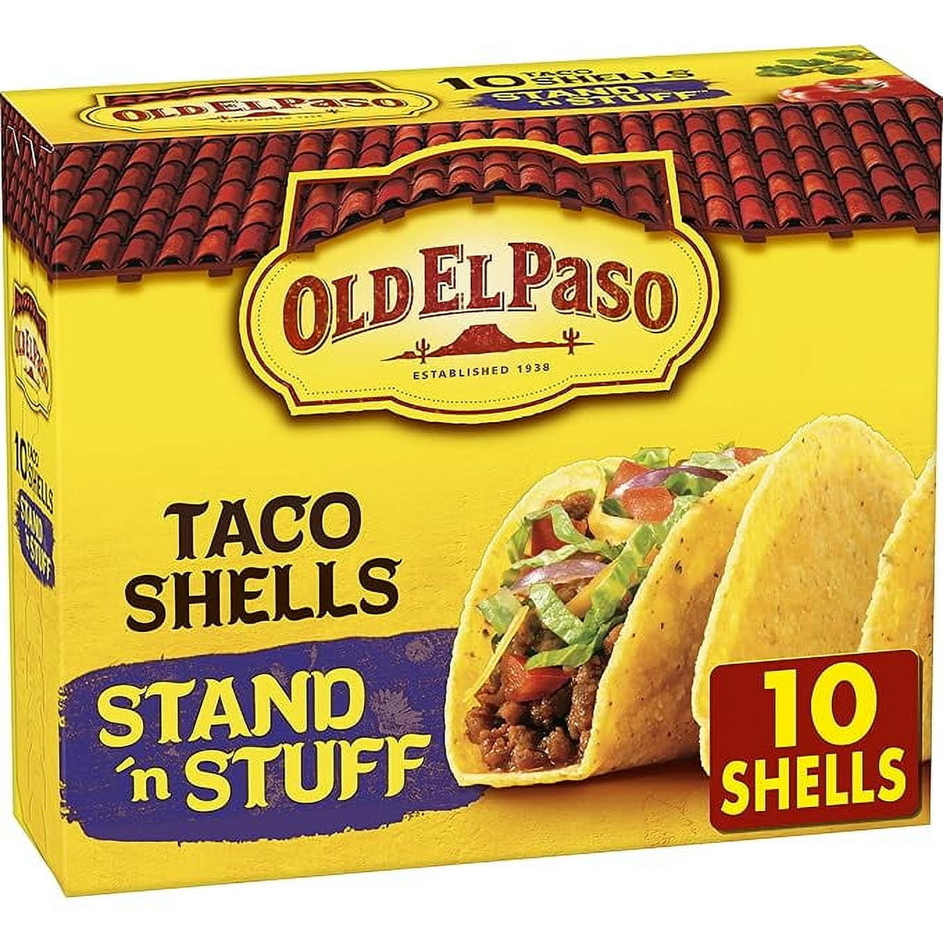 (Pack of 2) Old El Paso Stand 'N Stuff Taco Shells, Gluten Free, 10-count