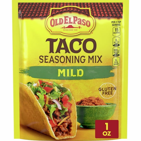 Old El Paso Taco Seasoning Mix Mild 1oz - Pack of 2