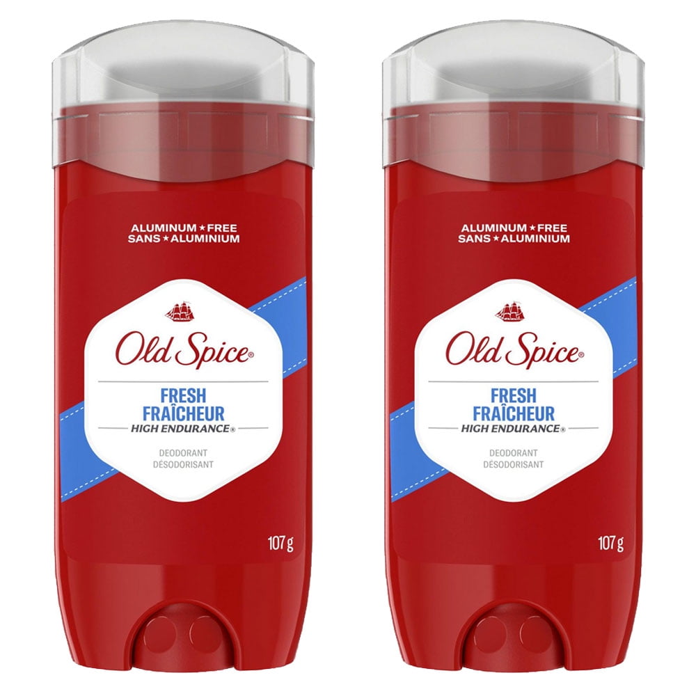 Pack of (2) Old Spice High Endurance Deodorant for Men, Aluminum Free, 48  Hour Protection, Fresh Scen