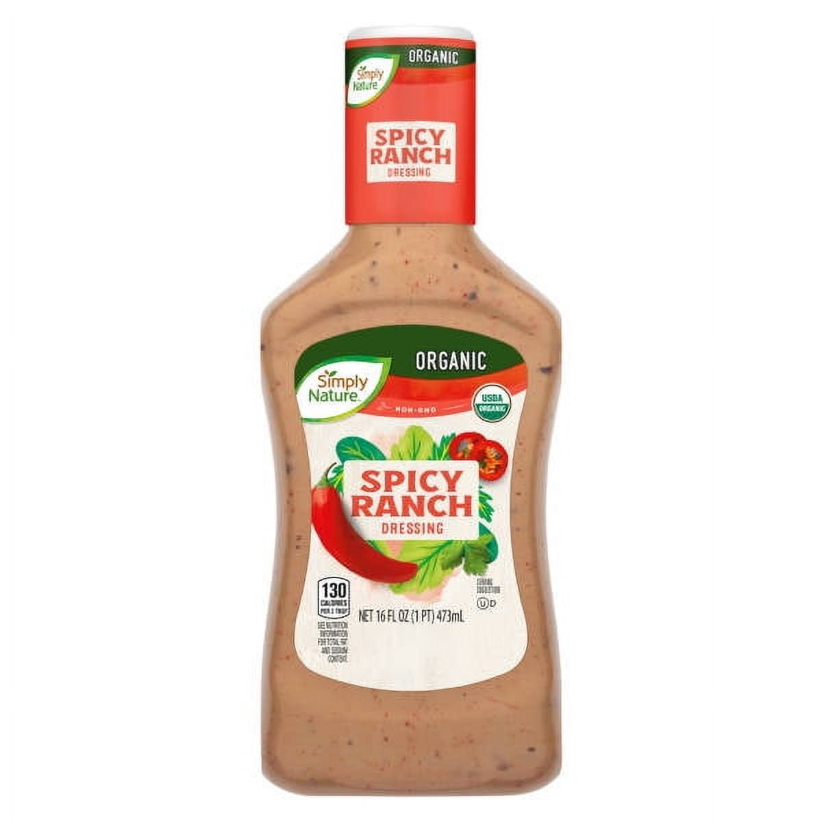 Simply Nature Organic Spicy Ranch Dressing, 2 Pack, 16 fl oz - Walmart.com