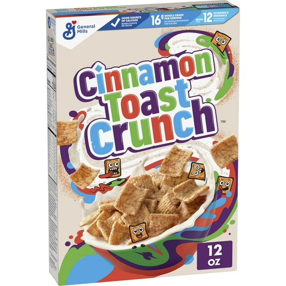 Pack of 2 - Original Cinnamon Toast Crunch Breakfast Cereal, 12 Oz Cereal Box Packaging May Vary