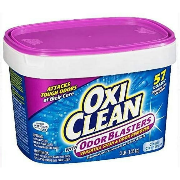 Pack of 2 - OxiClean with Odor Blasters Versatile Stain & Odor Remover 3 lb Tub