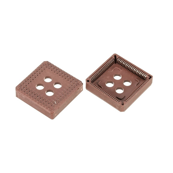 Pack of 2 PLCC84P IC Socket 84Pin 2.54mm Pitch DIP Through Hole Mounting