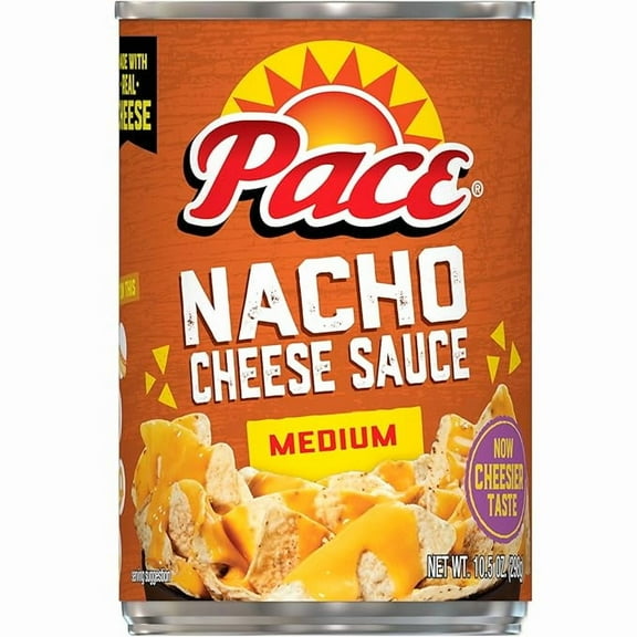 Pack of 2 Pace Medium Nacho Cheese Sauce, 10.5 oz Can