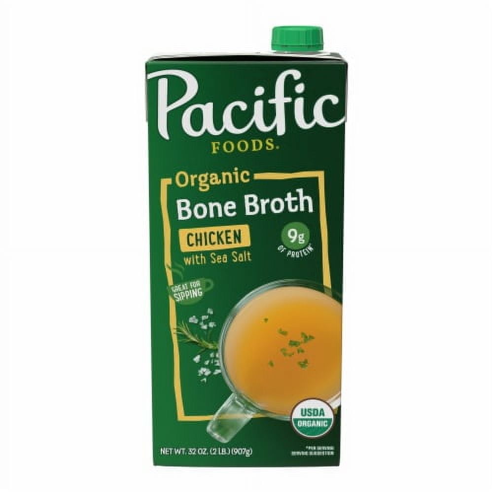 Pack of 2 - Pacific Foods Organic Chicken Bone Broth 32 fl oz