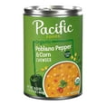 thumbnail image 1 of Pack of 2 - Pacific Foods Organic Poblano Pepper And Corn Chowder, 16.3 Oz Can, 1 of 3
