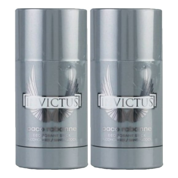 Pack of (2) Paco Rabanne Invictus Deodorant Stick for Men, 2.5 Ounce