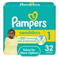 thumbnail image 1 of Pack of 2 Pampers Swaddlers Diapers, Size 1, 32 Count, 1 of 1