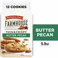thumbnail image 1 of Pack of 2 - Pepperidge Farm Farmhouse Thin & Crispy Butter Pecan Cookies, 5.9 Oz Bag 5.9 oz, 1 of 5