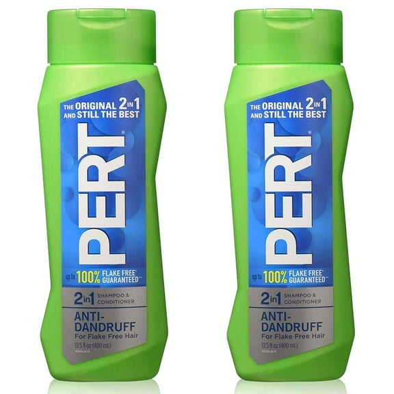 Pack of (2) Pert Plus 2 in 1 Shampoo + Conditioner Dandruff Control 13.50 oz