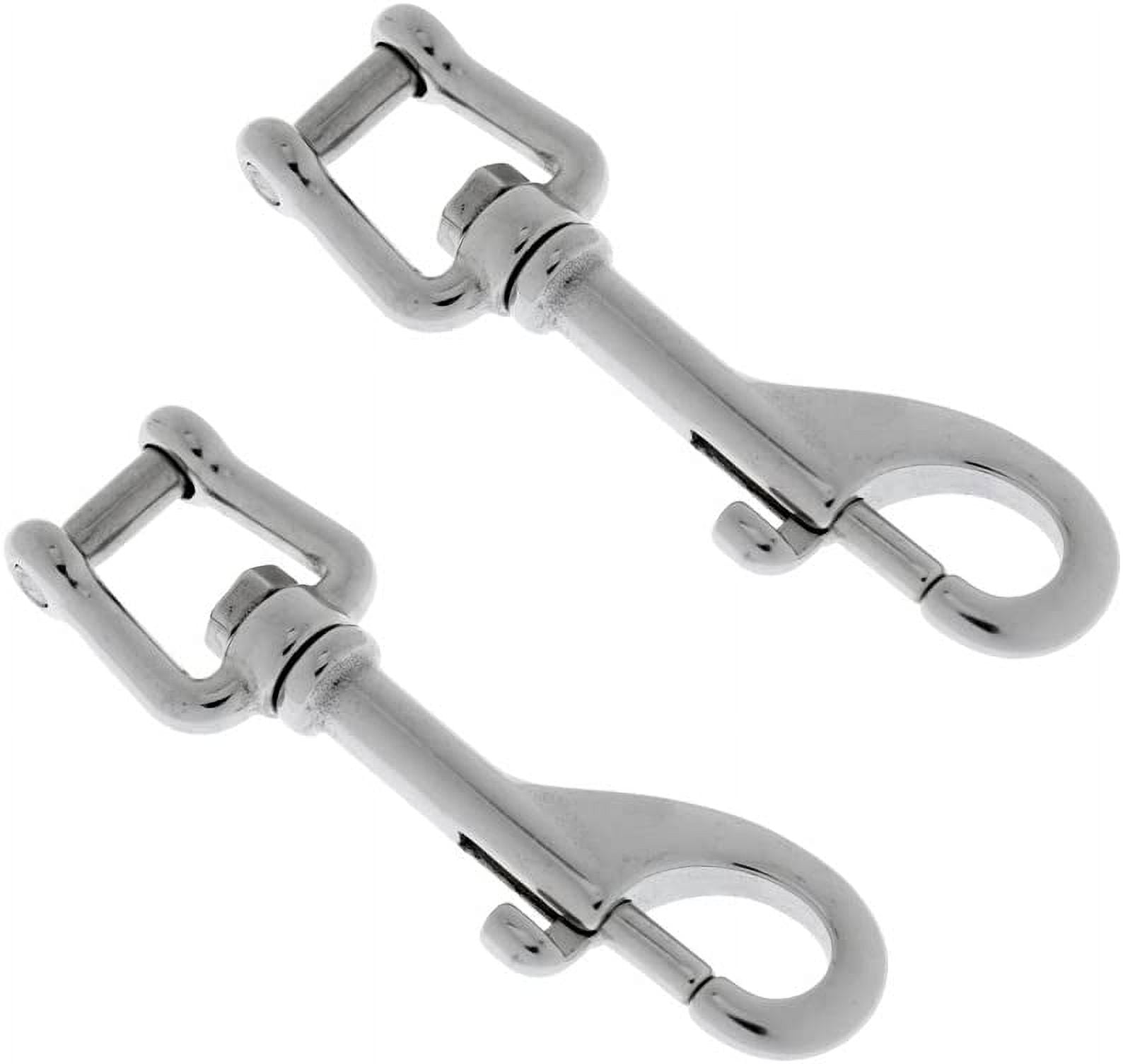 Pack of 2 Pieces 9.9cm/ 3.9inch Strong Marine 316 Stainless Steel Swivel  Shackle Eye Bolt Snap Hooks