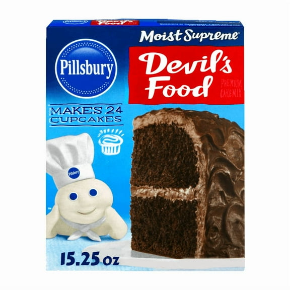 Pack of 2 Pillsbury Devils Food Cake Mix, 15.25 oz
