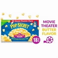 thumbnail image 1 of Pack of 2 Pop Secret Microwave Popcorn, Movie Theater Butter Flavor, 3 oz Sharing Bags, 18 Ct, 1 of 1
