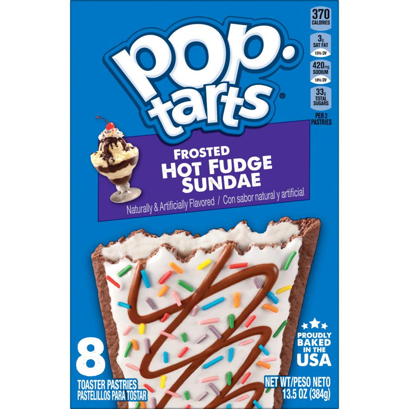 Pop-Tarts Frosted Hot Fudge Sundae Toaster Pastries - 8 ct- Pack of 2