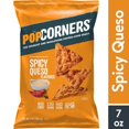 thumbnail image 1 of Pack of 2 Popcorners Popped Corn Chips Spicy Queso Flavor Snack Chips, 8 oz Bag, 1 of 1
