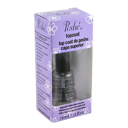 (Pack of 2) Poshe Super Fast Drying Shine And gloss Top Coat 0.5oz