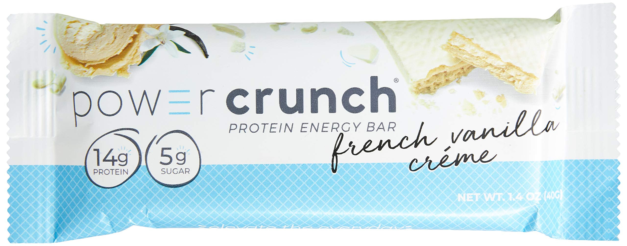 Pack of 2 Power Crunch Bar, French Vanilla Cream, 1.4 Ounce
