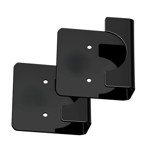 Pack of 2 Practical Tension Curtain Rod Brackets with Strong Adhesive for Easy Installation Designs Daily Casual Use