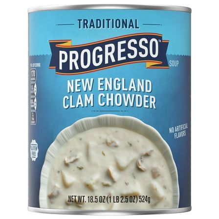 Progresso Traditional New England Clam Chowder Soup - 18.5 oz- Pack of 2