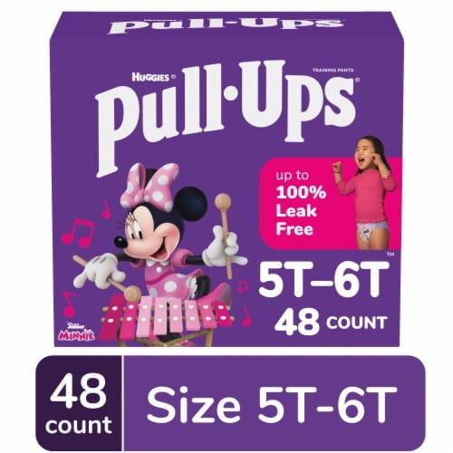 Pack of 2 - Pull-Ups Learning Designs Girls' Potty Training Pants 5T-6T (50+ lbs) 48 count Packaging May Vary