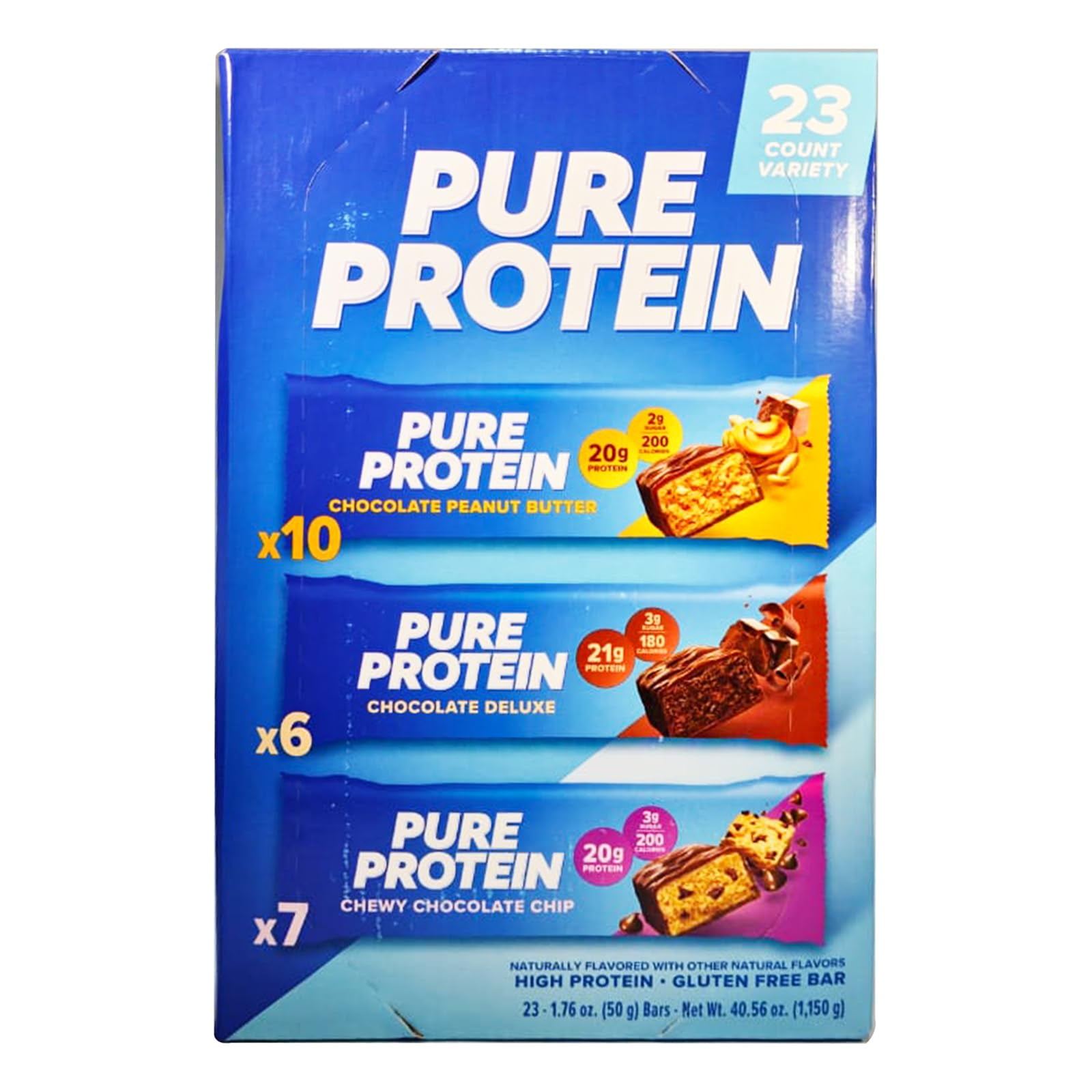 Pack of 2 - Pure Protein Bars, Variety Pack, 1.76 Oz, 23-Ct Packaging May Vary