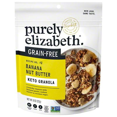 Pack of 2 - Purely Elizabeth Banana Nut Butter Grain Free Granola, 8 oz