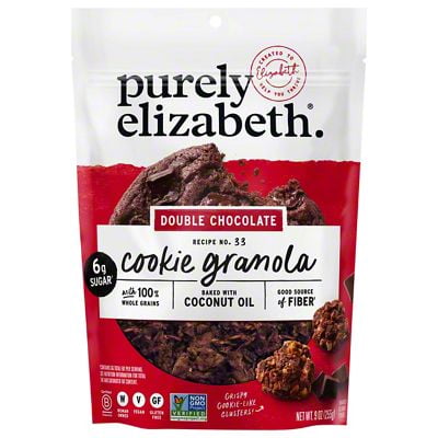 Pack of 2 - Purely Elizabeth Double ChocolateCookie Granola, 11 oz
