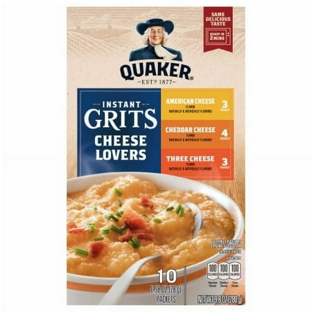 Pack of 2 - Quaker Instant Cheese Grits 9.8 oz