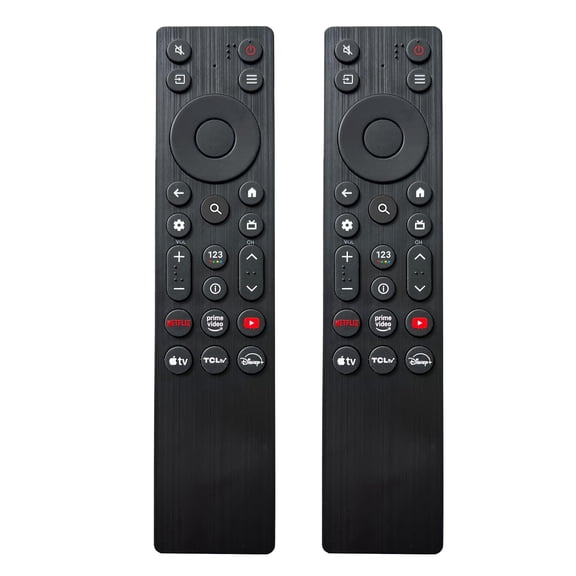 (Pack of 2) RC923A FMB1 Remote Control Replacement Compatible for TCL Smart TV QLED QLED Mini Google TV's, Series Q77K ,QM6K,QM5K(No Voice)