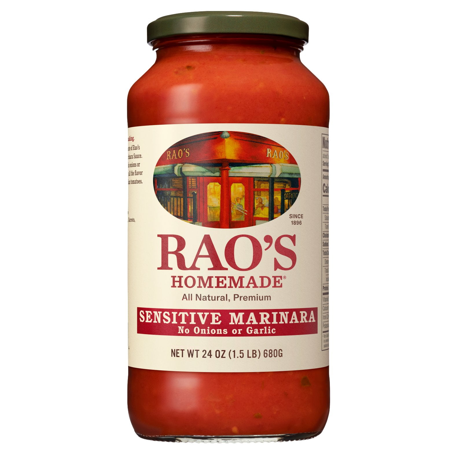 Pack of 2 Rao's Homemade Sensitive Formula Marinara Sauce, 24 oz (Package May Vary)