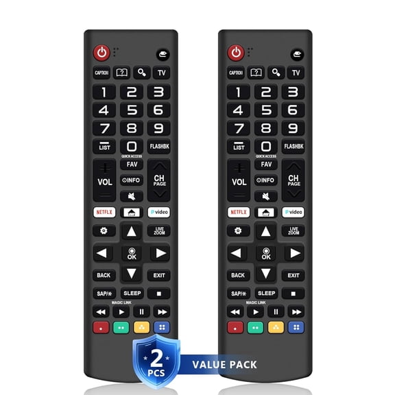 Pack of 2 Remote Control Replacement Universal Compatible LG Smart TVs Fit for All Models