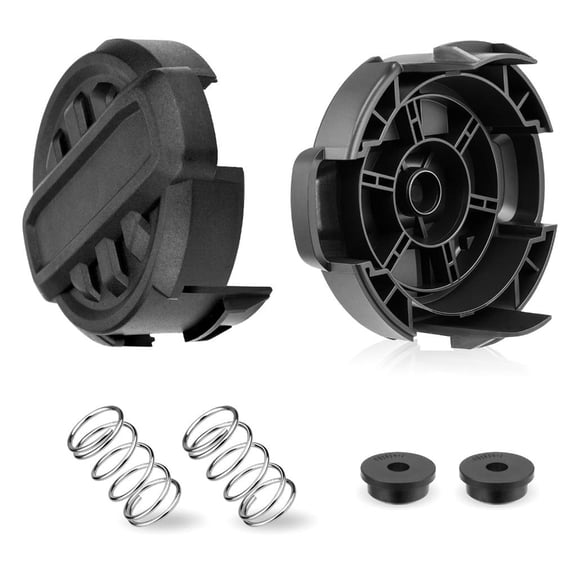 Pack of 2 Replacement Head Caps and Springs for Quickfeed String Trimmer Models DCST922P1 DCST922B DCST972X1 Series