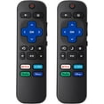 thumbnail image 1 of (Pack of 2) Replacement Remote Control Compatible for Roku TV,for TCL Roku/for Hisense Roku/for Onn Roku(Not for Roku Stick,Box and Players), 1 of 4