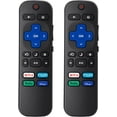 thumbnail image 1 of 【Pack of 2】 Replacement Remote Control Compatible for Roku TV,for TCL Roku/for Hisense Roku/for Onn Roku(Not for Roku Stick,Box and Players), 1 of 5