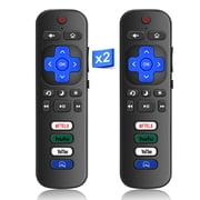 Pack of 2 Replacement-Remote-Control for Roku-TV, Compatible with TCL Roku/for Hisense Roku/for Onn Roku/for Philips Roku Smart TVs Not for Stick and Box