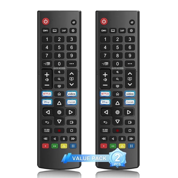 (Pack of 2) Replacement for LG-TV-Remote-Control,AKB76040302 Universal Remote for All LG 4K OLED UHD QLED MiniLED Smart TVs