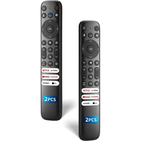 (Pack of 2) Replacement-for-TCL-Google-TV-Remote-Control,Universal Remote for TCL Smart UHD HDR LED Mini QLED 4K Google TVs(Not for Fire or TVs)