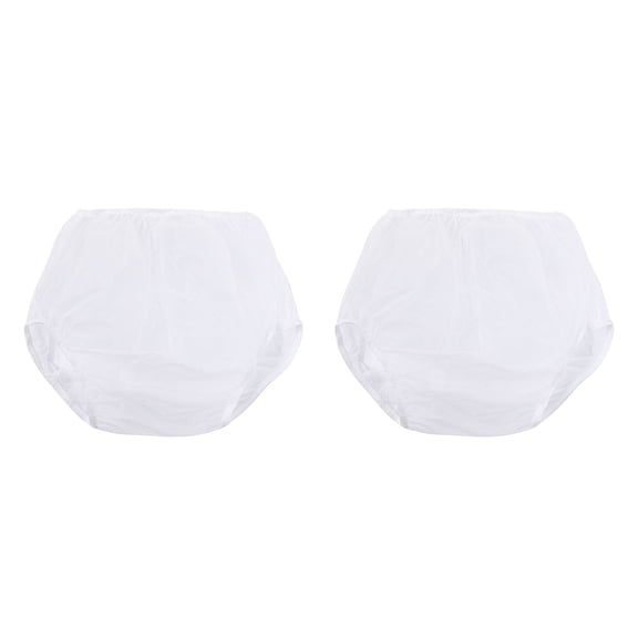 Pack of 2 Reusable Leak Proof Incontinences Underwear for Adults Washable Plastic Briefs for Men and Women Diaper Covers