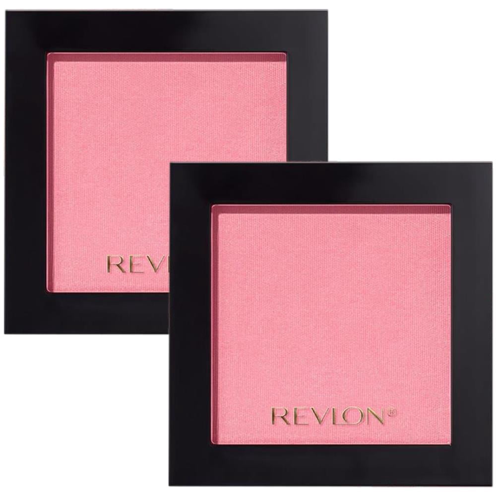 Pack of (2) Revlon Blush, Powder Blush Face Makeup, High Impact Buildable Color, Lightweight And Smooth Finish, 014 Tickled Pink, 0.17 oz