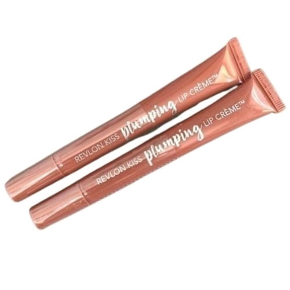 Pack of 2 Revlon Kiss Plumping Lip Creme, Almond Suede 515
