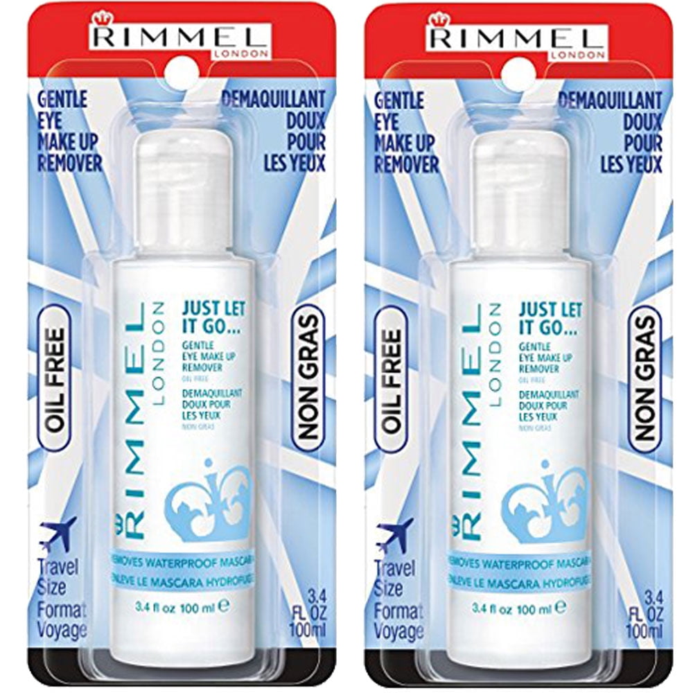 Pack of (2) Rimmel Eye Makeup Remover, 3.40 Fluid Ounce