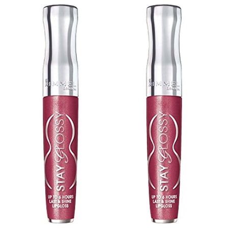 Pack of (2) Rimmel Stay Glossy Rim Oh My Gloss! Lip Gloss, Captivate Me!, 0.18 Fluid Ounce